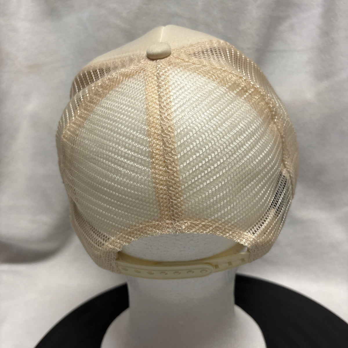 Elevated Faith Choose Joy Smiley Face Cream Mesh Trucker Hat Snapback Cap - Photo 4