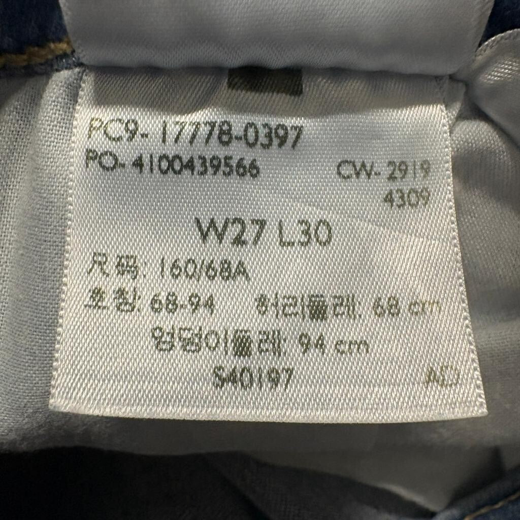 Levi's 710 Super Skinny Jeans Womens Size 27 W27 L30 Medium Wash Denim