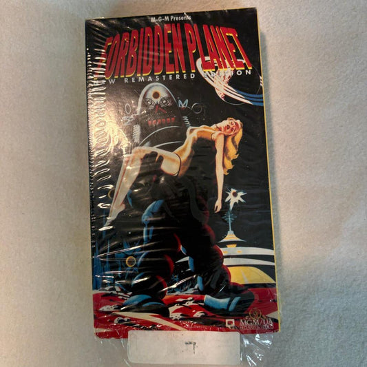 Forbidden Planet VHS 1991 Remastered Edition Sci-Fi Classic Leslie Nielsen