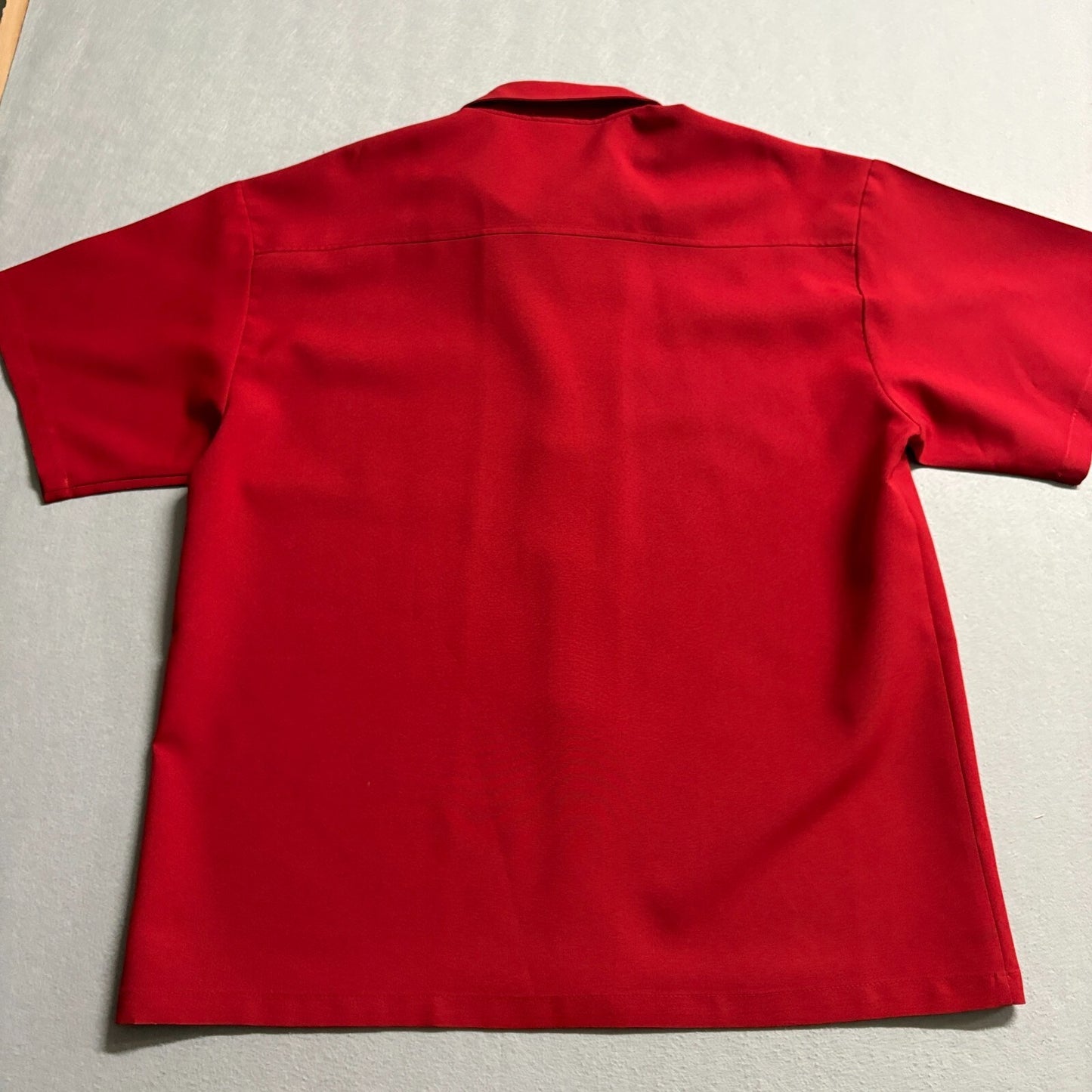 Cabo Wabo Cantina Button Up Shirt 2XL Fits Like 2XL Red USA Embroidered Casino