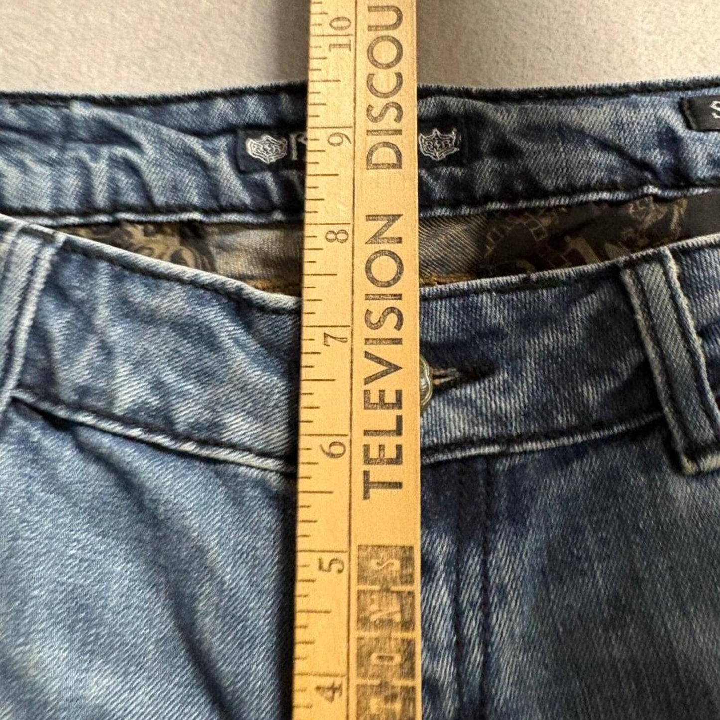 BKE Redux Skinny Crop Jeans Womens Size 30 Blue Denim Distressed Ankle Zip