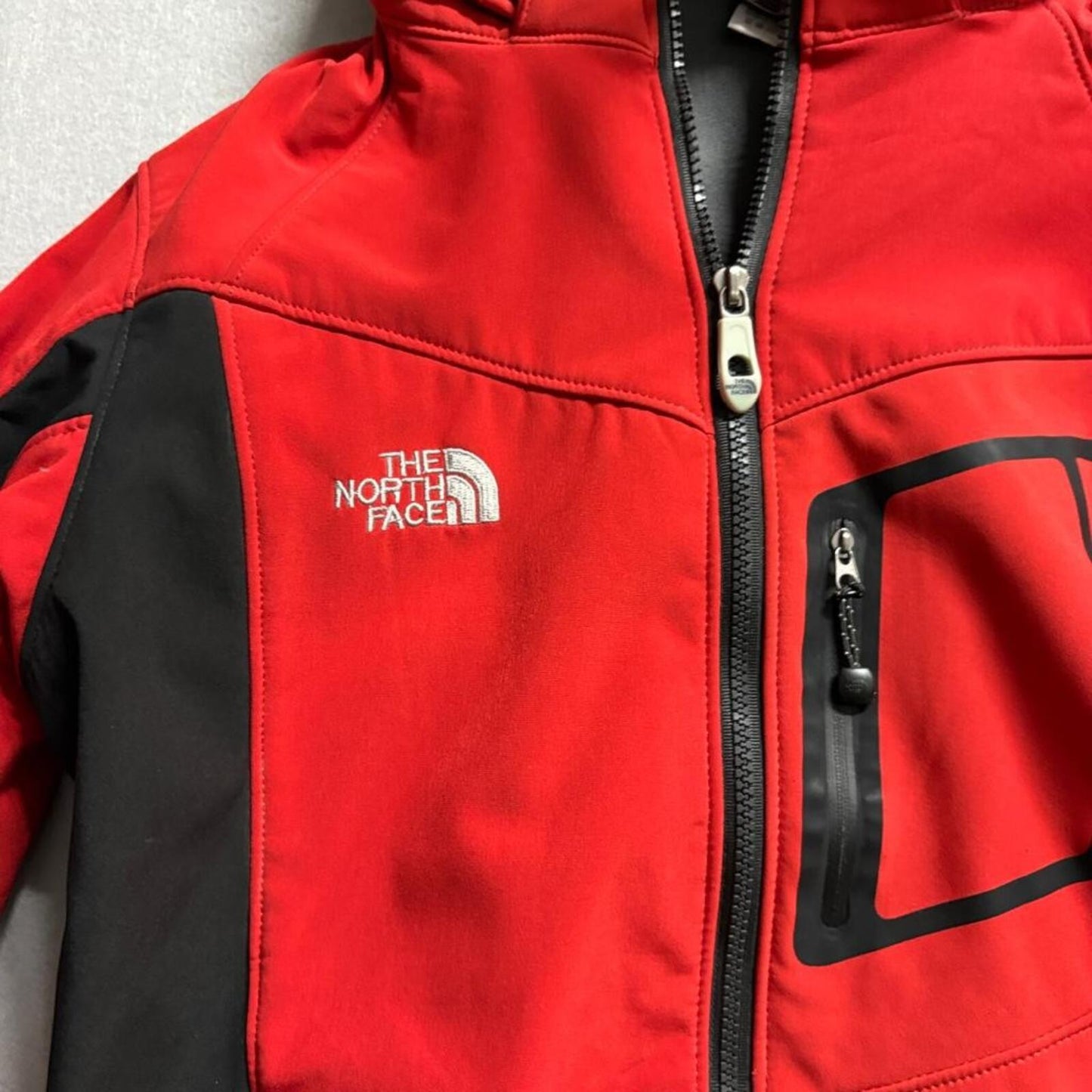 The North Face Summit Series Gore-Tex XCR Softshell Jacket Mens XXL Red Black
