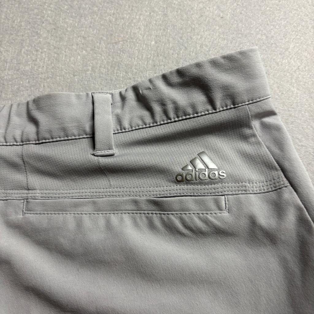 Adidas Golf Shorts Mens 38 Gray Flat Front Stretch Ultimate 365 Athletic