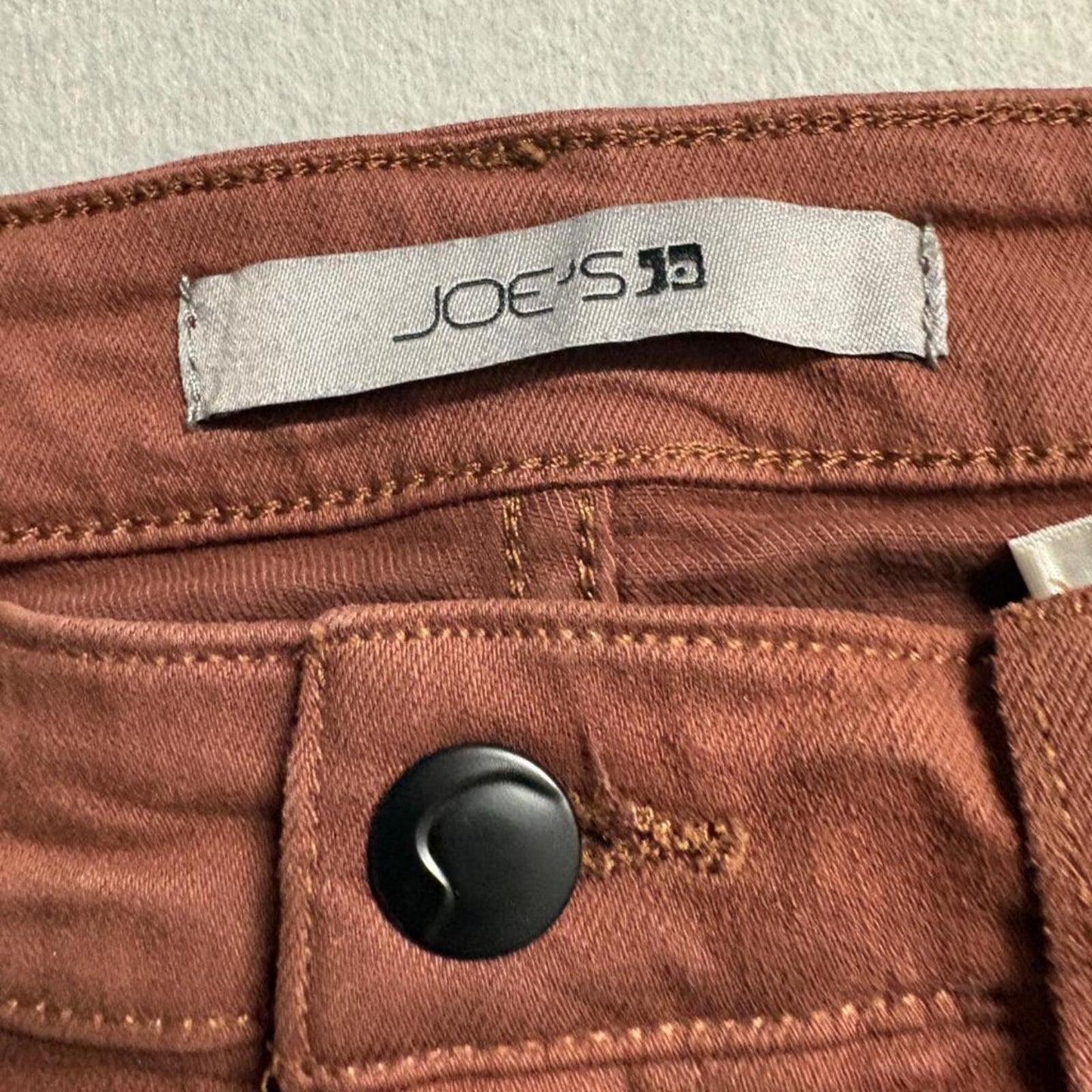 Joe's Jeans Saddleback Skinny Jeans Womens 28 Brown Cotton Blend Stretch