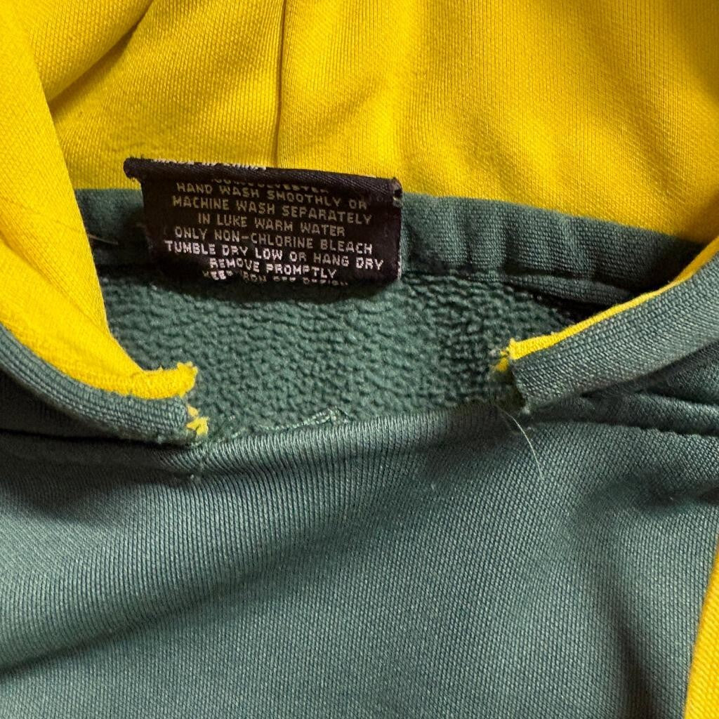 Oregon Ducks Colosseum Athletics Hoodie Mens Large Green Yellow NCAA Sweatshirt