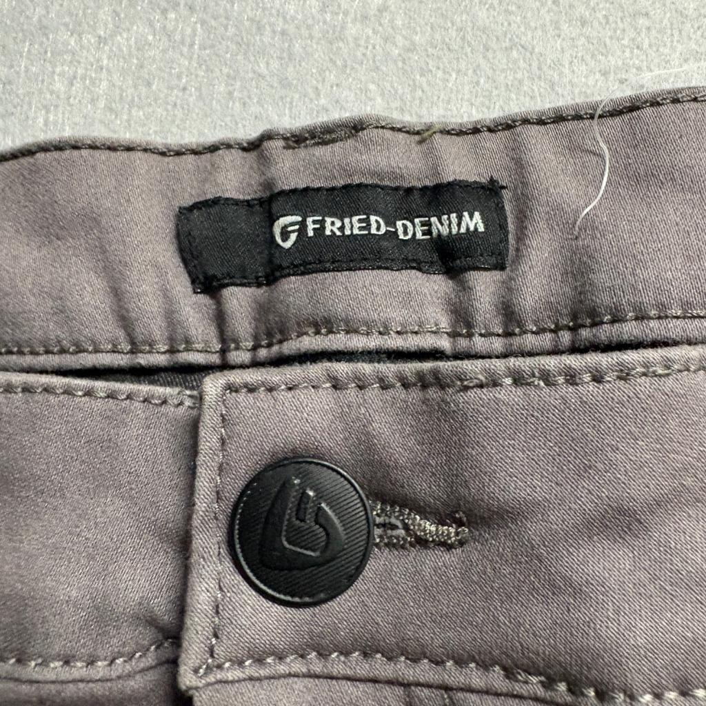 Fried Denim Mens Jeans 42x30 Gray Stretch Slim Straight Casual Pants