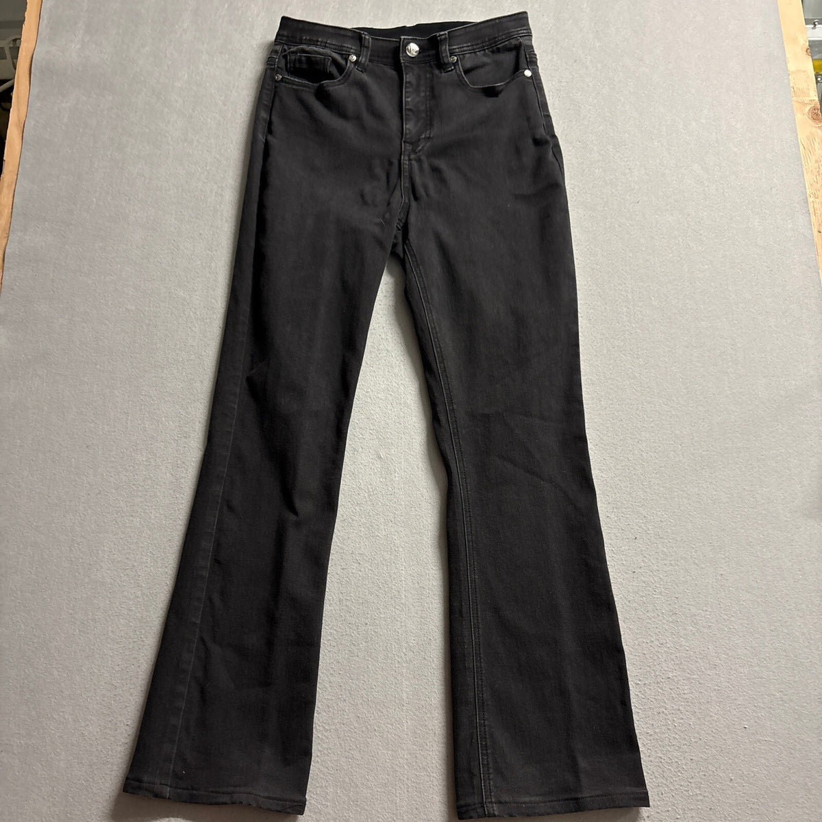 DG2 Diane Gilman Black Jeans Womens Size 8 Tall The Shaper Stretch Bootcut Flare