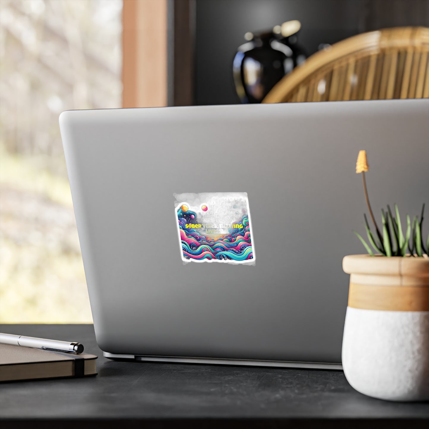 Sober Vibes Thriving Lives – Sobriety Sticker