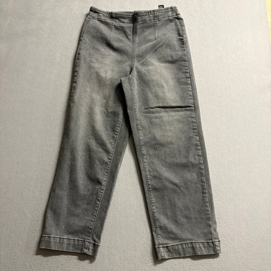 Diane Gilman DG2 Classic Stretch Denim Pants Womens Size 10T Gray Pull On Jeans
