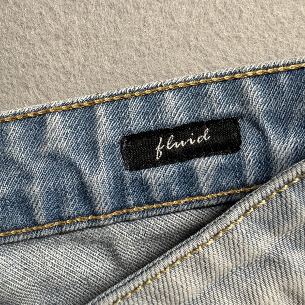 Penshoppe Denimlab Fluid Jeans Womens Small Light Wash Distressed Raw Hem Cotton