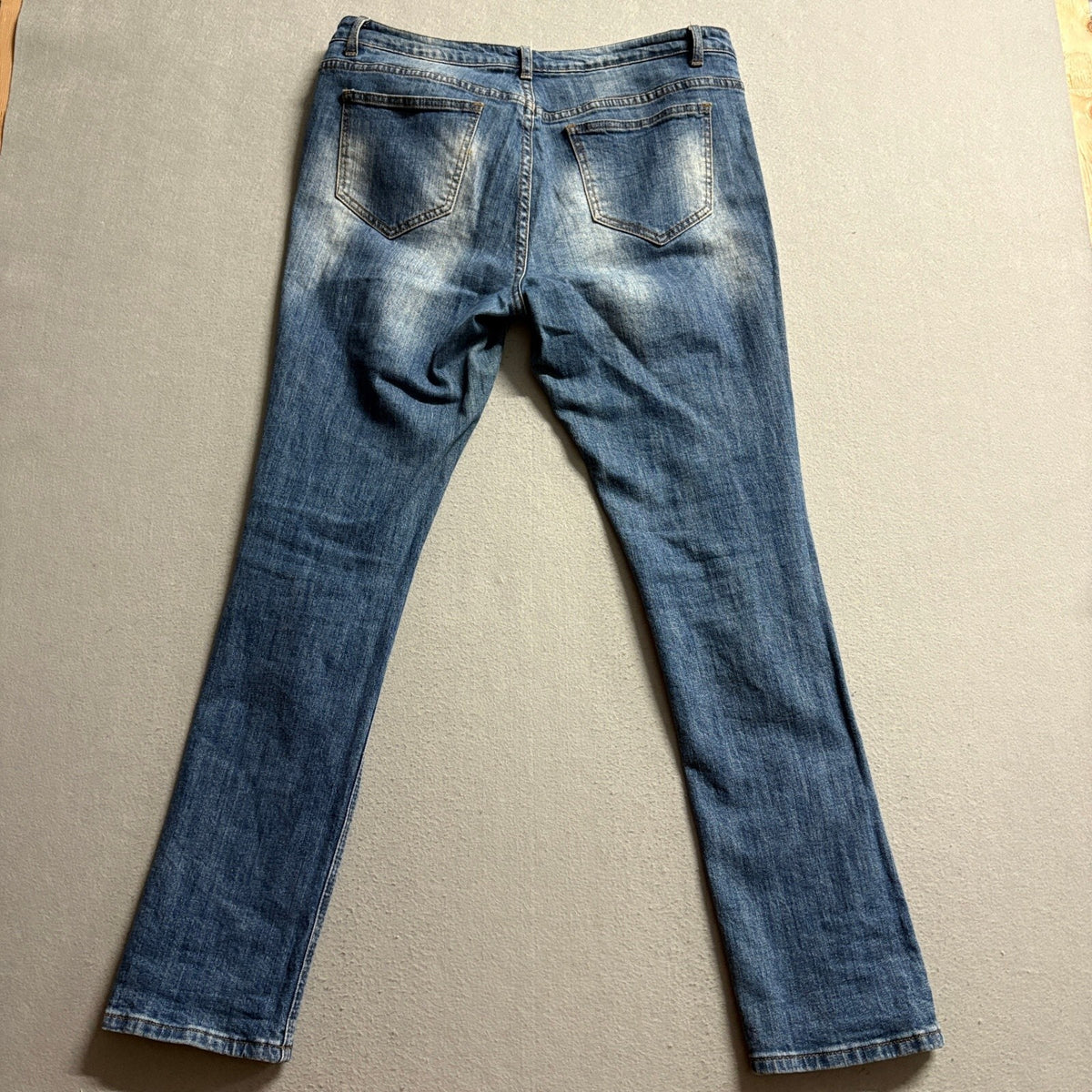 Aliana Jeans Los Angeles Distressed Ripped Skinny Jeans Womens Size 15 Medium