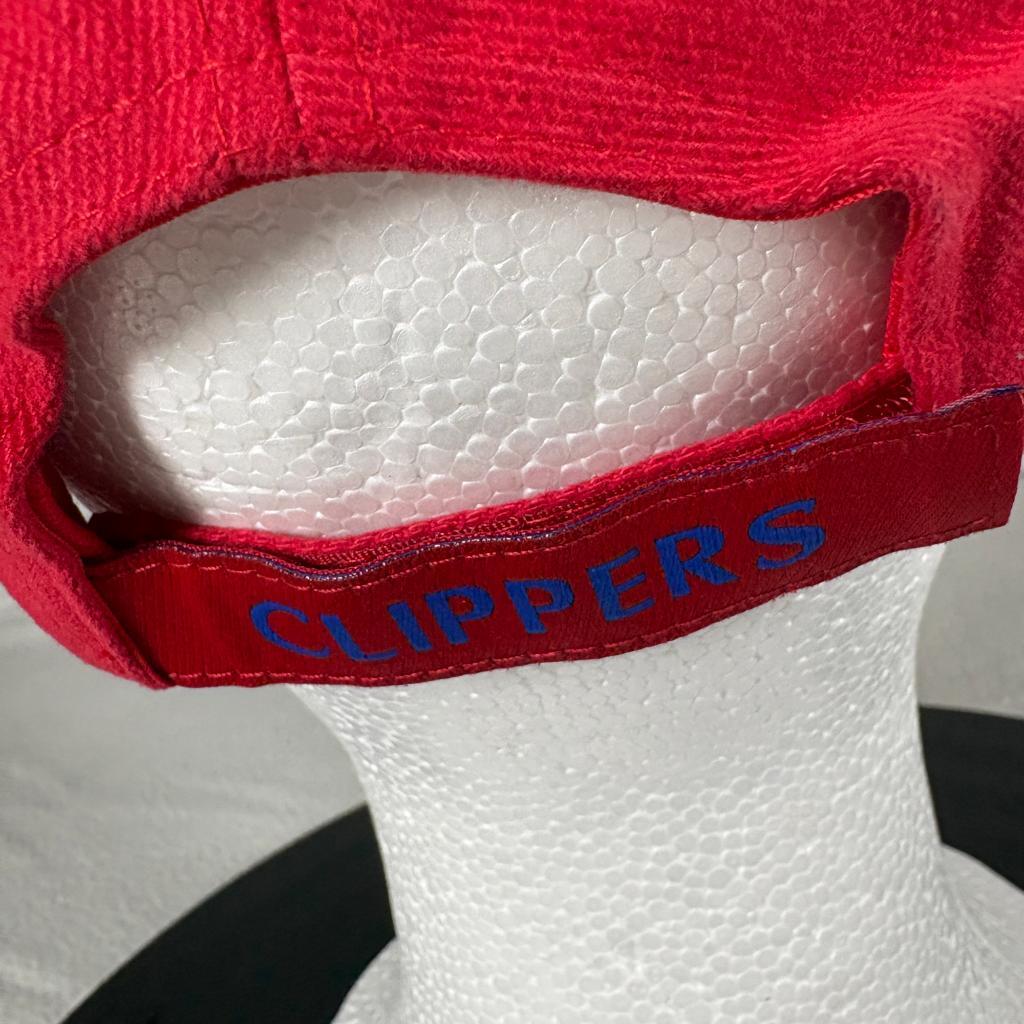 Vintage Los Angeles Clippers NBA Elevation Strapback Hat Red Blue Cap One Size