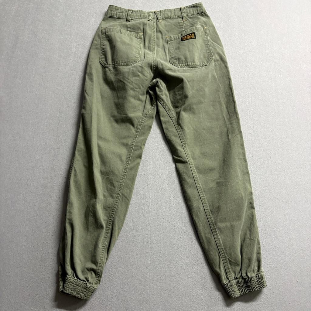Fivestar General Cargo Jogger Pants Womens 0/24 Olive Green Cotton Utility