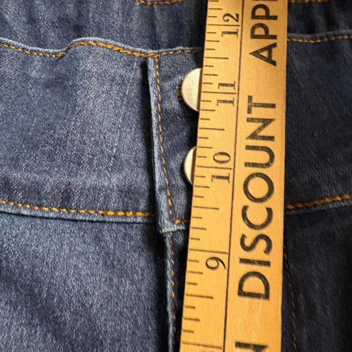 Unbranded Womens High Rise Wide Leg Flare Jeans Blue Denim Frayed Hem Size