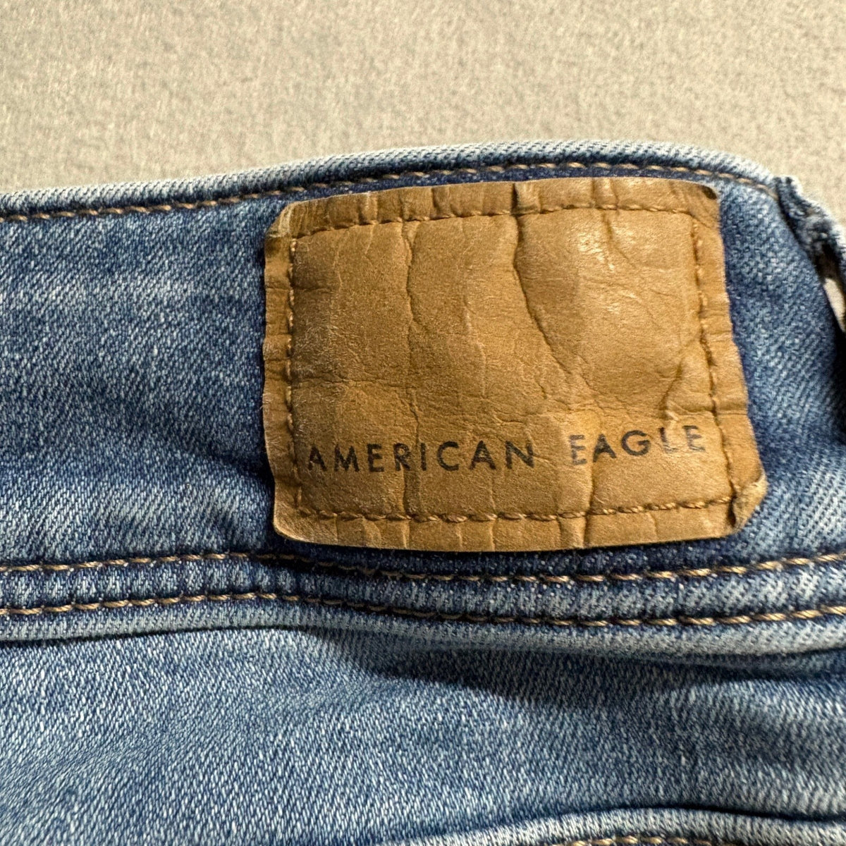 American Eagle Kick Boot Jeans Womens 000 Regular Next Level Stretch Blue Denim