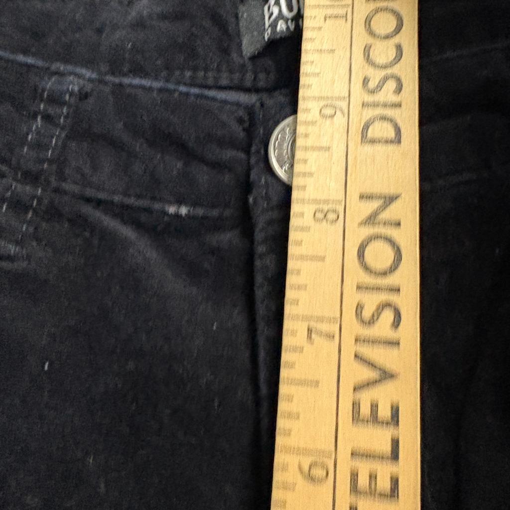 Buffalo David Bitton Marvel Velvet Skinny Jeans Womens 4/27 Black Mid Rise