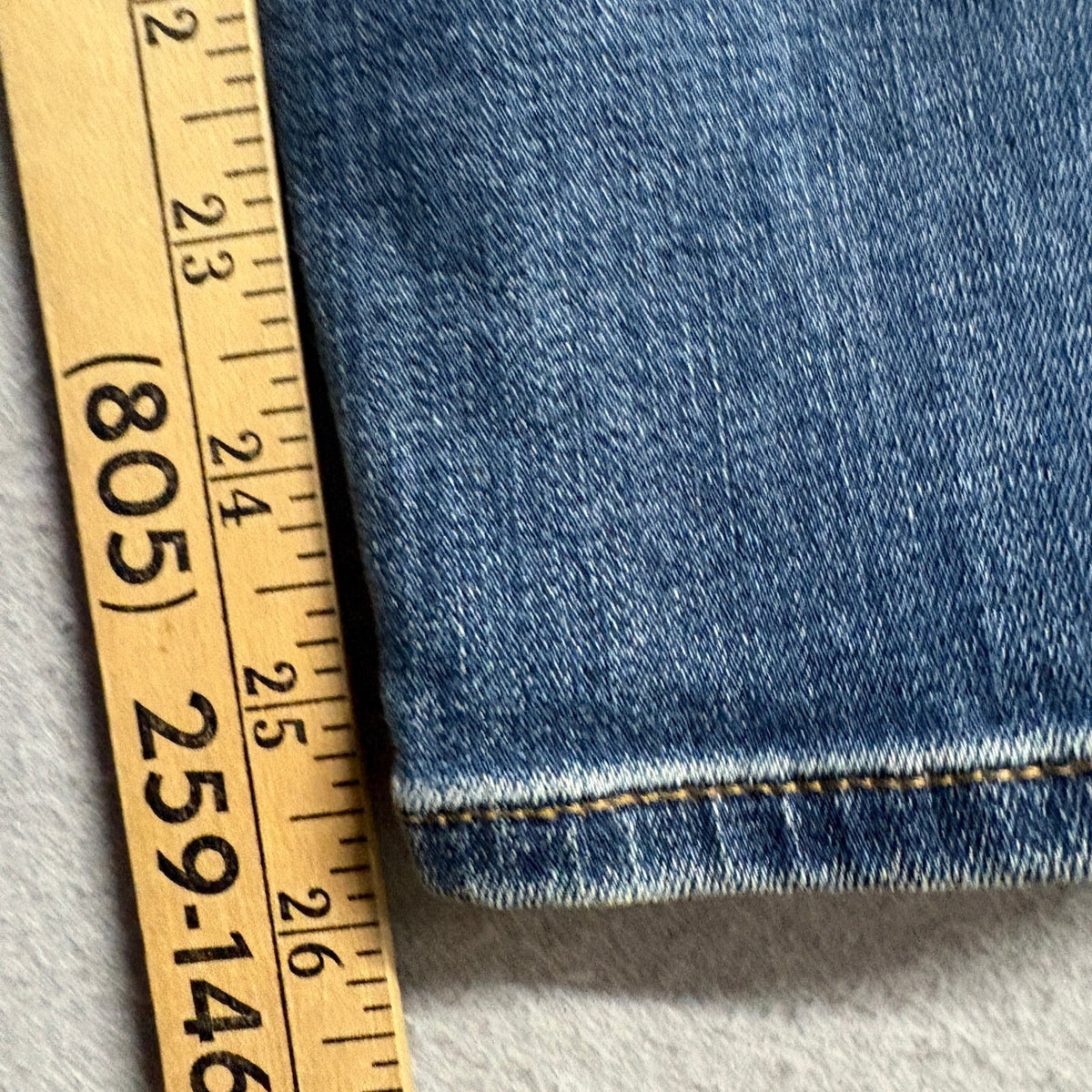 Gap 1969 True Skinny Super High Rise Jeans Womens 26R Blue Velvet Side Stripe