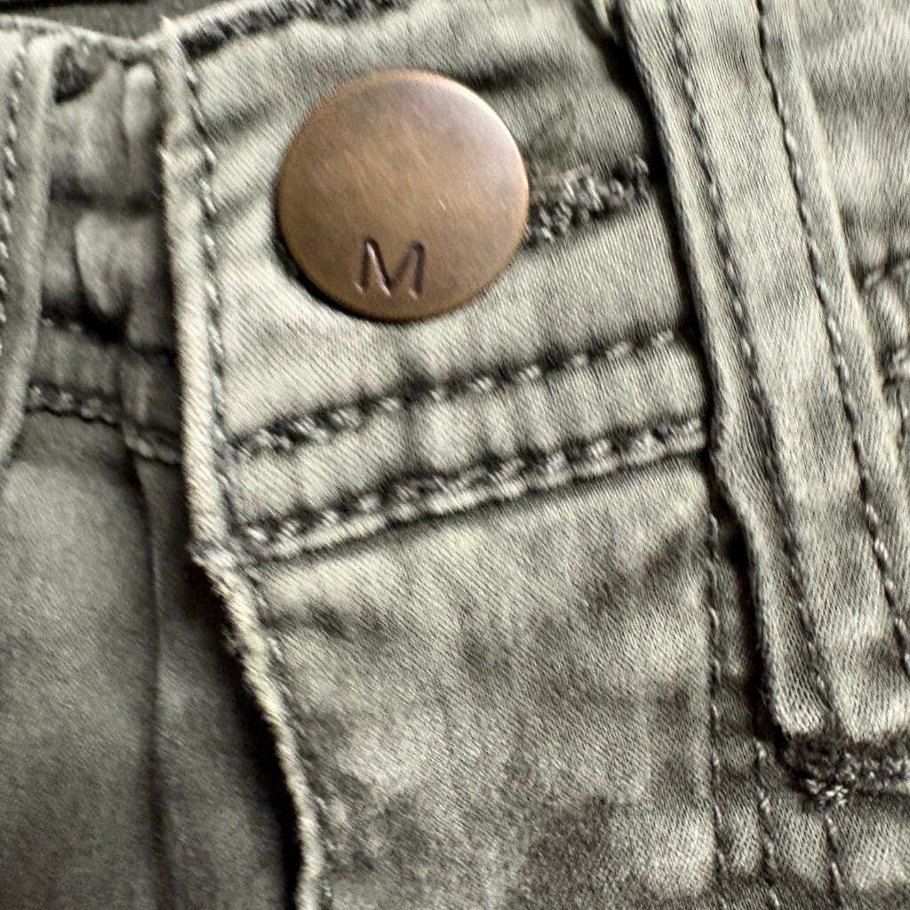 Mossimo Denim Womens Mid Rise Jegging Size 2 26 Green Utility Cargo Pants