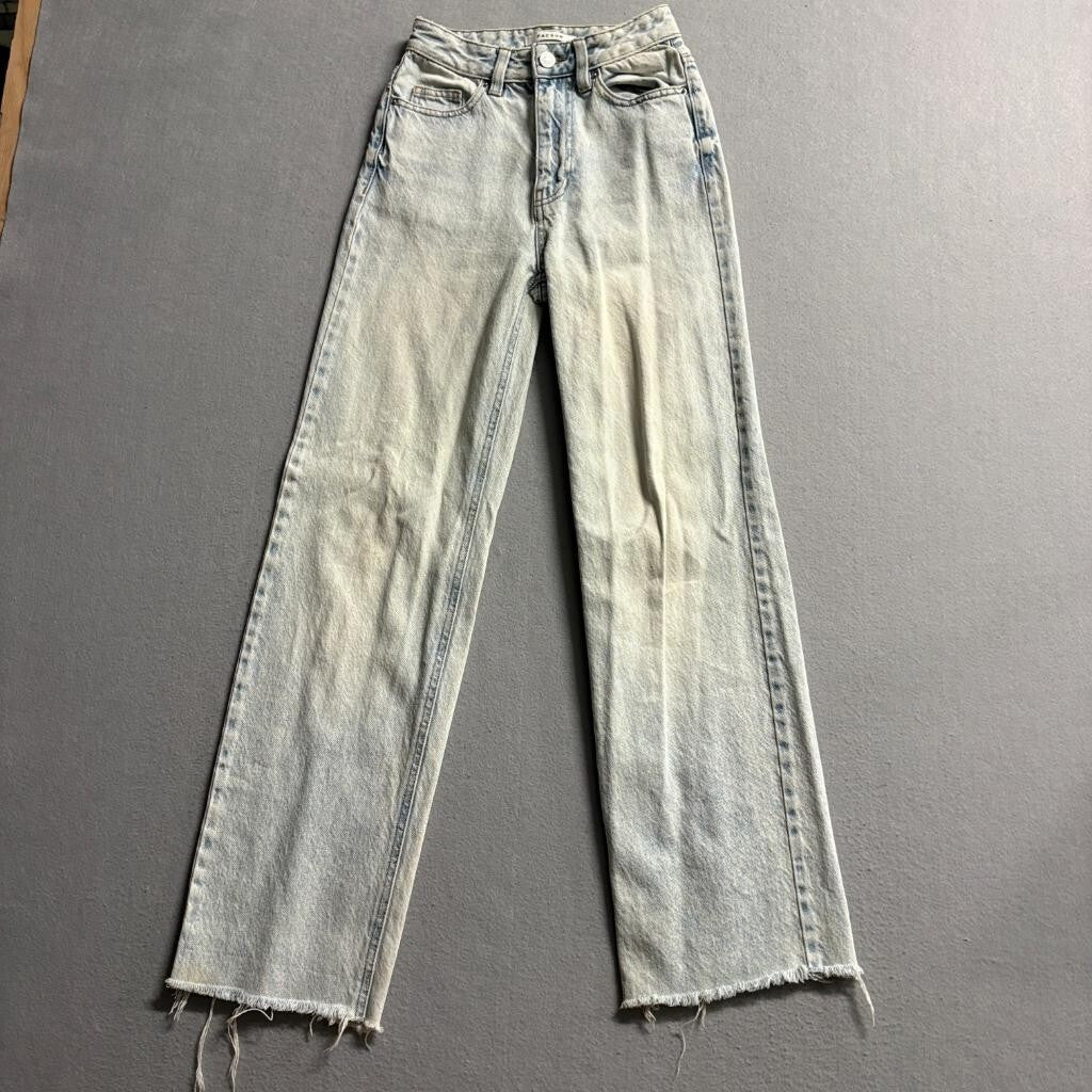 PacSun 90s Boyfriend Jeans Womens Size 22 Light Wash Raw Hem 100% Cotton