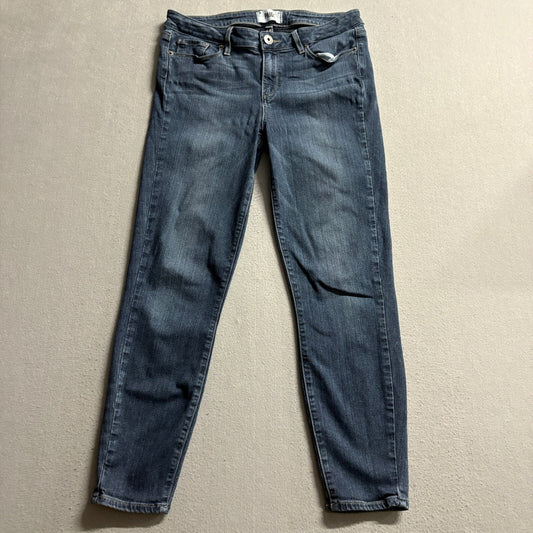 Paige Verdugo Crop Skinny Jeans Womens Size 31 Blue Denim Stretch