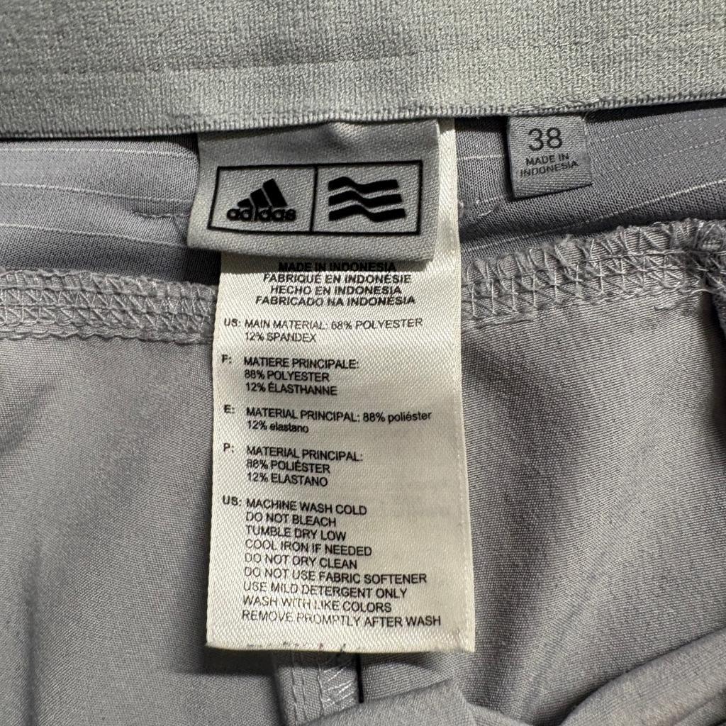 Adidas Golf Shorts Mens 38 Gray Flat Front Stretch Ultimate 365 Athletic