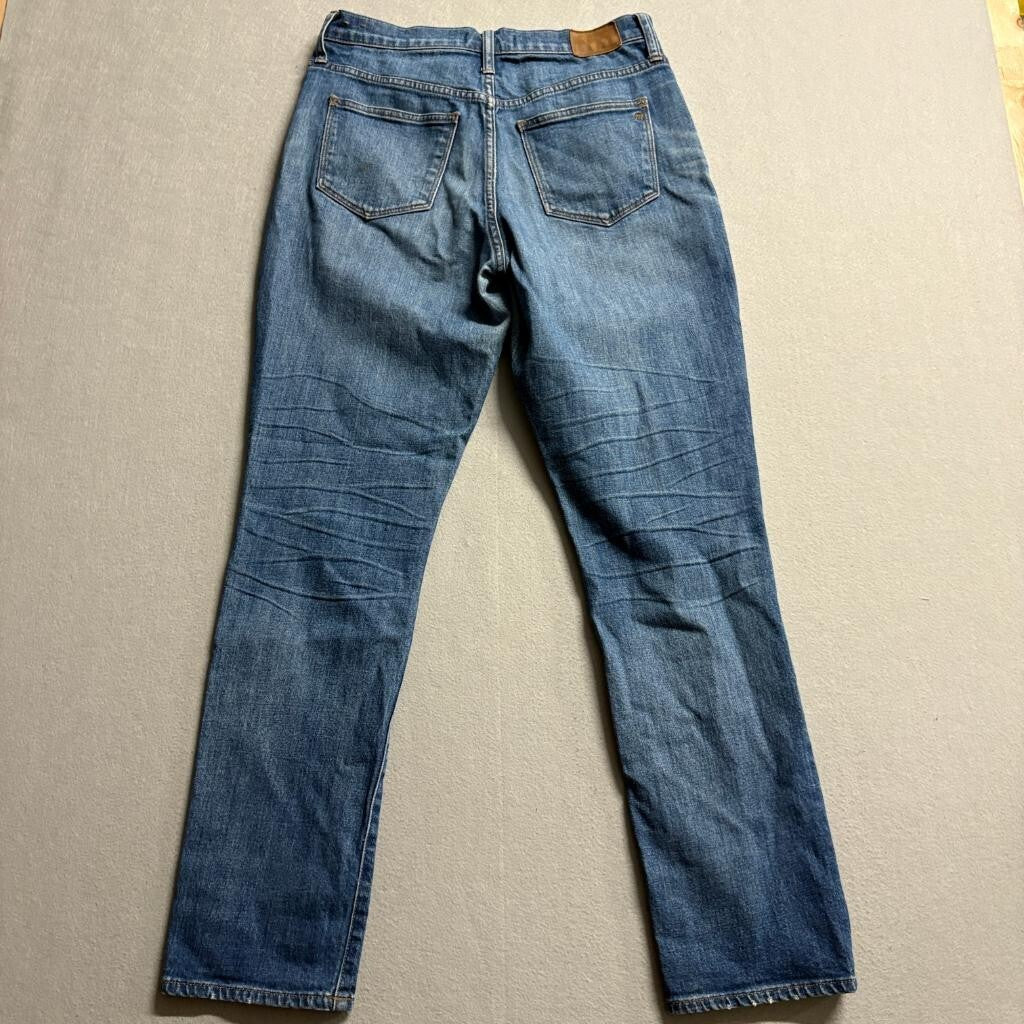 Madewell The High Rise Slim Boyjean Jeans Womens 27 Blue Denim Stretch
