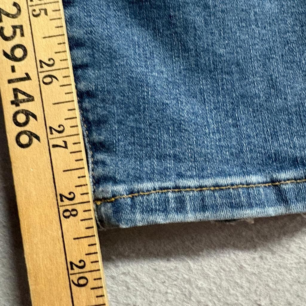 Good American Good Legs Distressed Skinny Jeans Womens Size 4/27 Blue Stretch
