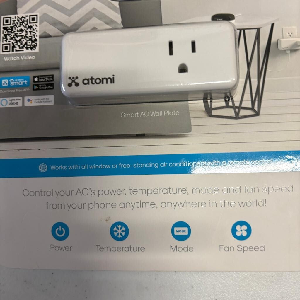 Atomi Smart AC Adaptor Wi-Fi Controller for Window Air Conditioners AT1310