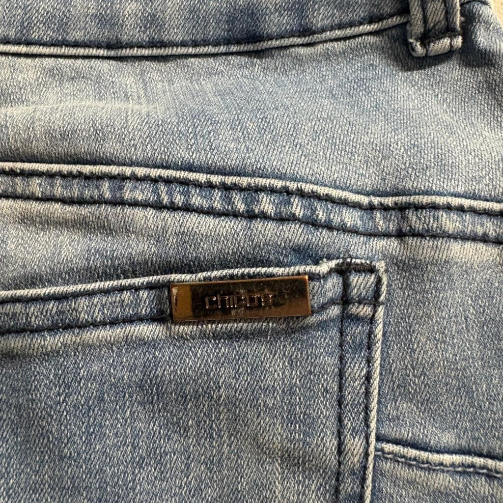 Chicos So Lifting Jeans Womens 1 Regular Blue Denim So Slimming Straight Leg