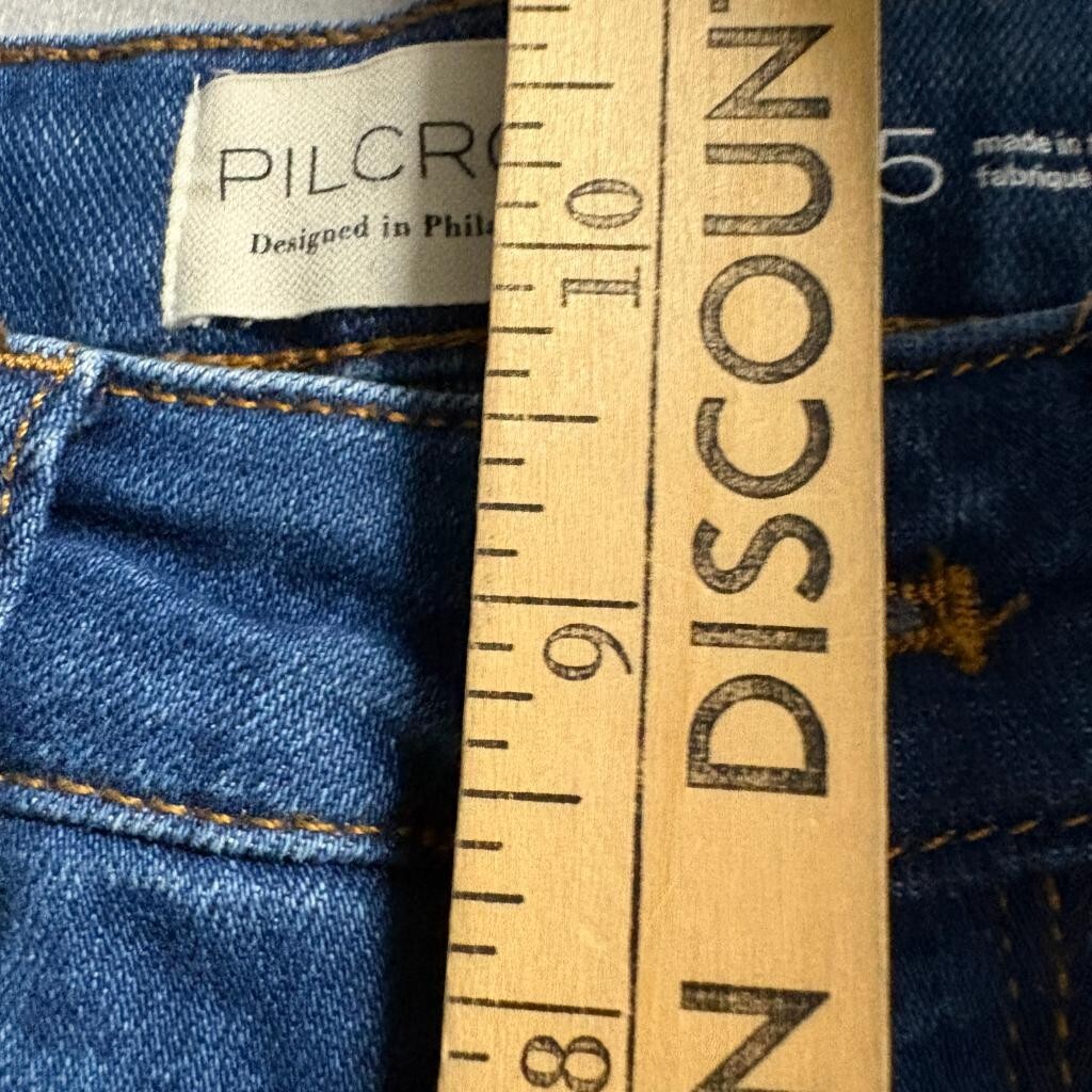Pilcro and the Letterpress Flare Jeans Womens 25 Blue Denim Anthropologie