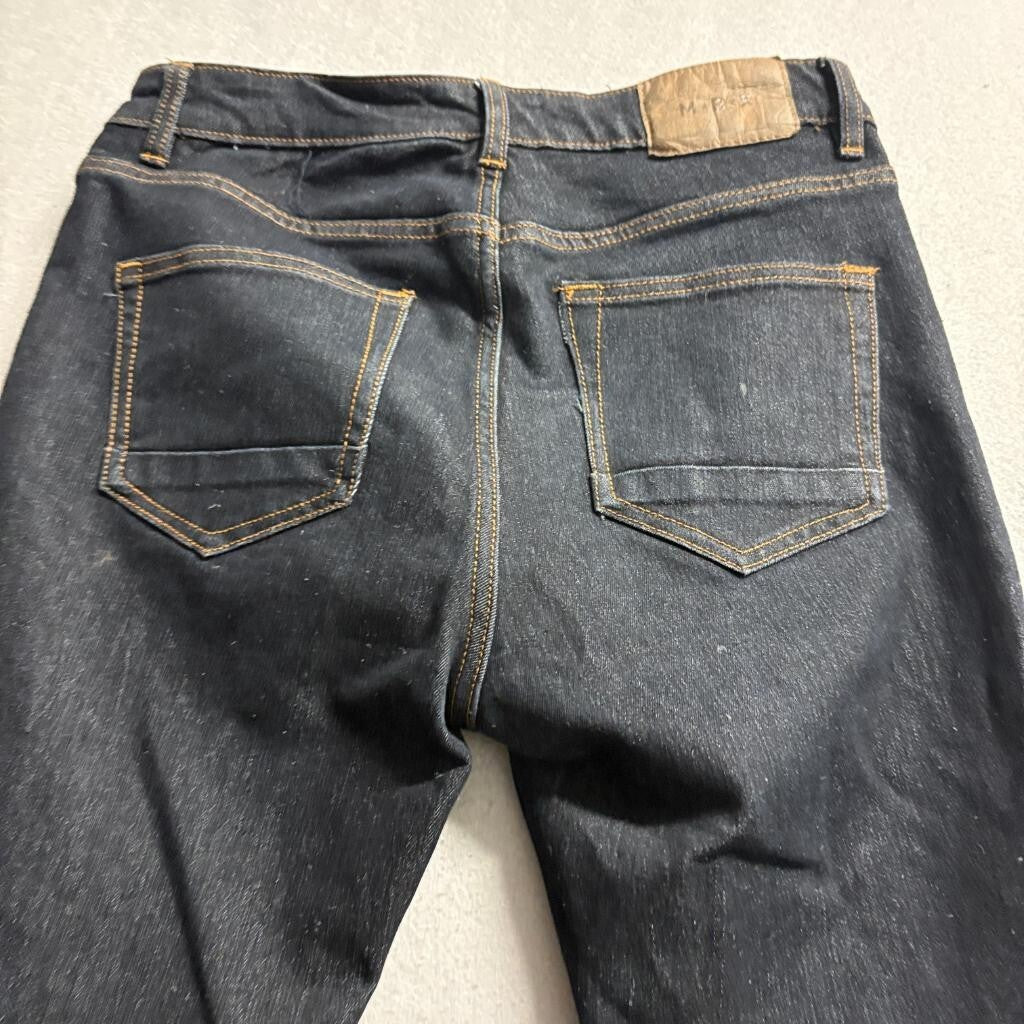 M-B-X Slim Fit Jeans Mens 30x30 Dark Indigo Blue Stretch Denim