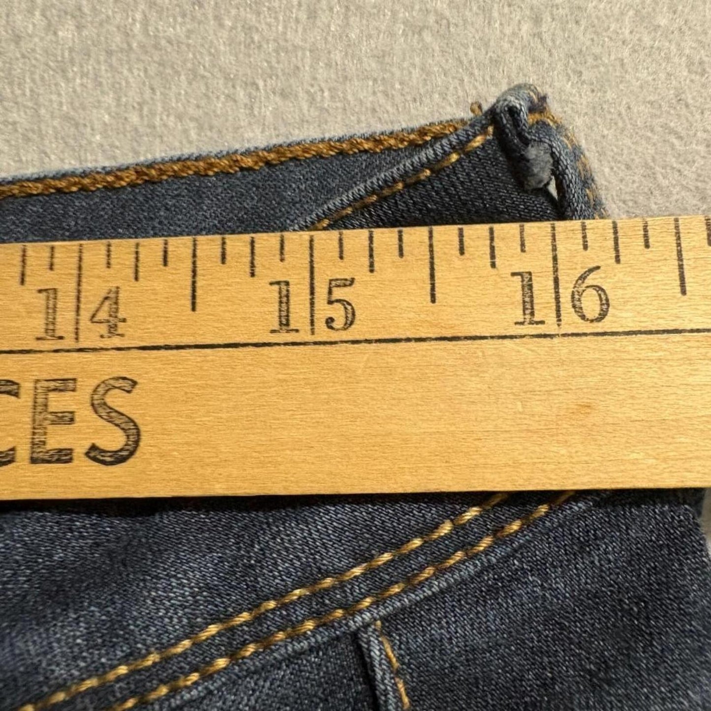 Jordache Skinny Jeans Womens 16W Dark Wash Blue Stretch Denim High Rise