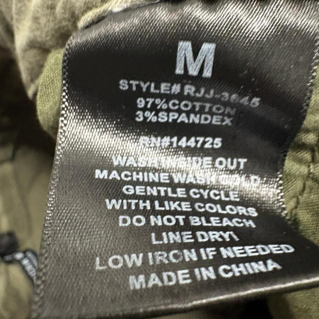 American Bazi Womens Cargo Jogger Pants Size M Olive Green Utility Drawstring