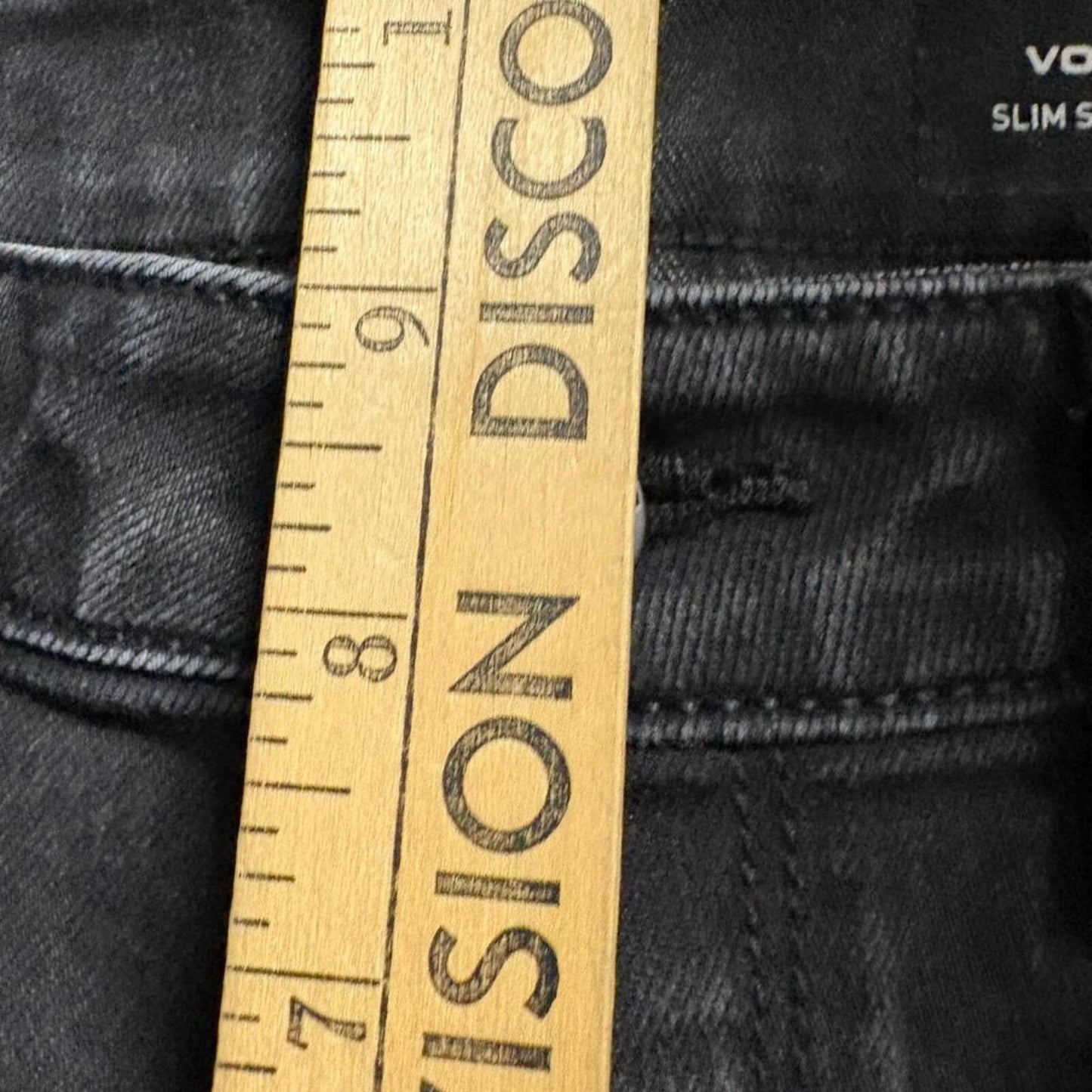 Volcom Vorta Slim Straight Jeans Mens 30 Black Denim Pants