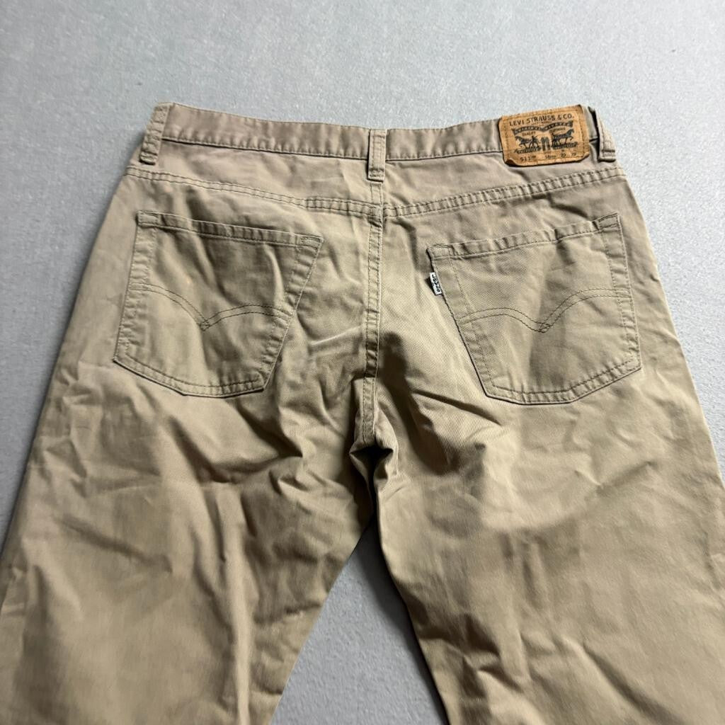 Levi's 511 Slim Fit Chino Pants Boys Size 18 Reg W29 L29 Khaki Beige Stretch