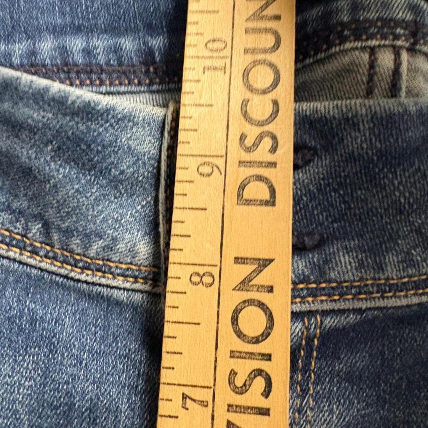 Hudson Collin Skinny Jeans Womens 31 Blue Denim Flap Pocket Low Rise Stretch