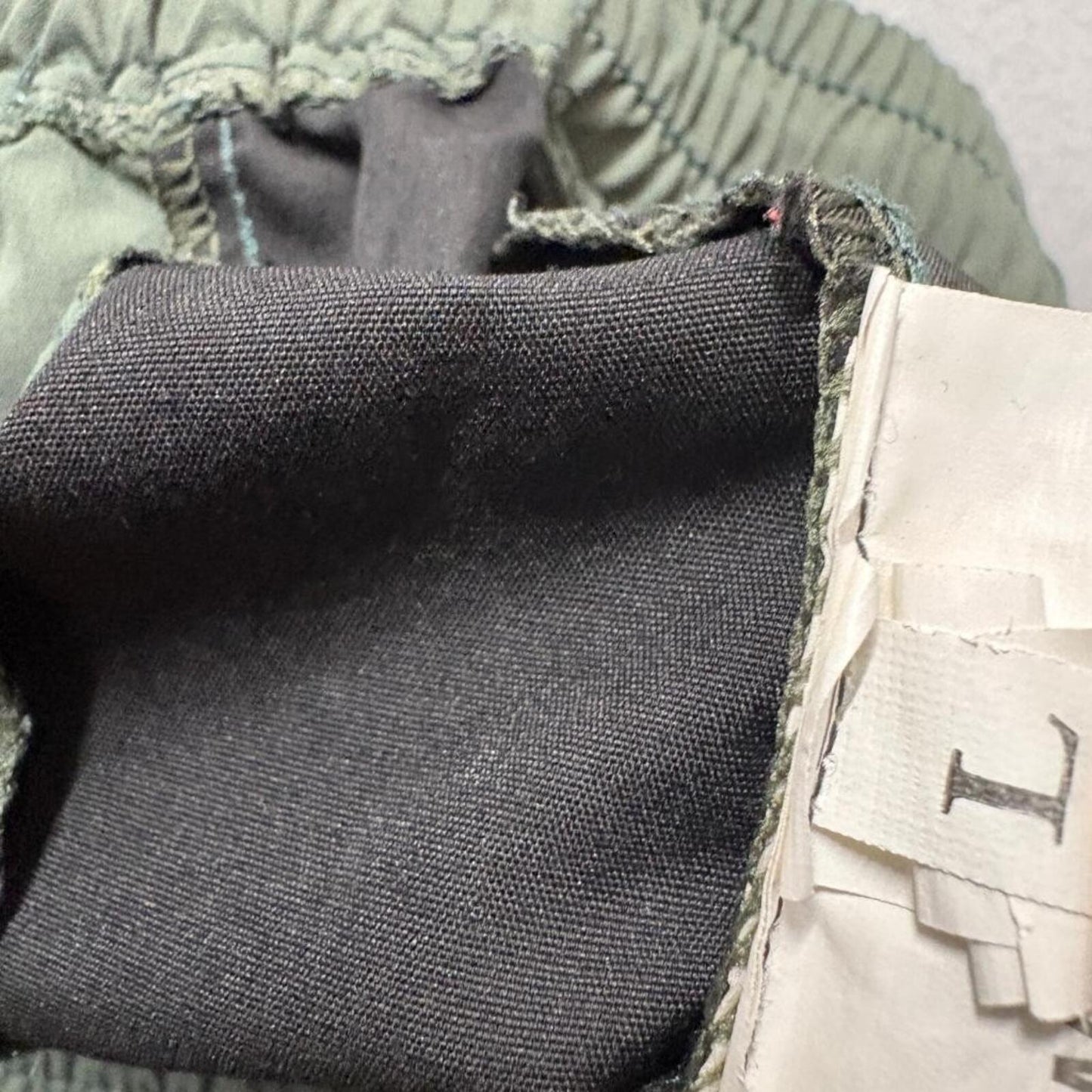 Unbranded Mens Cargo Jogger Pants Large Green Polyester Blend Athletic Track