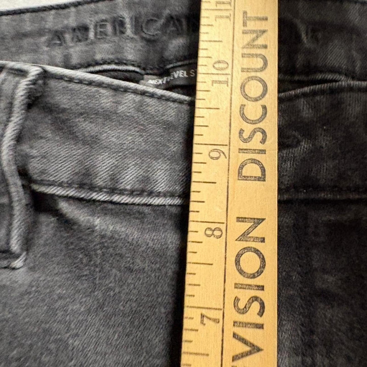 American Eagle Next Level Stretch Skinny Jeans Womens Size 12 Regular Black