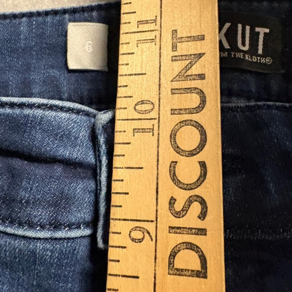 Kut from the Kloth Connie High Rise Fab Ab Ankle Skinny Jeans Womens Size 6 Blue