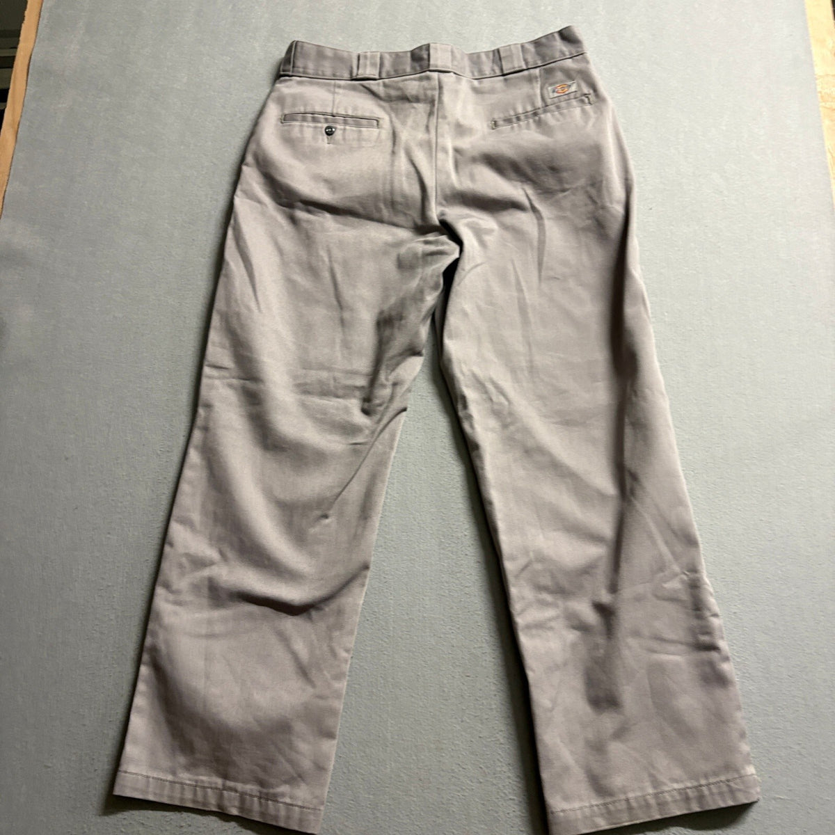 Dickies 874 Original Fit Work Pants Mens 36x30 Silver Gray Chino Twill Trousers