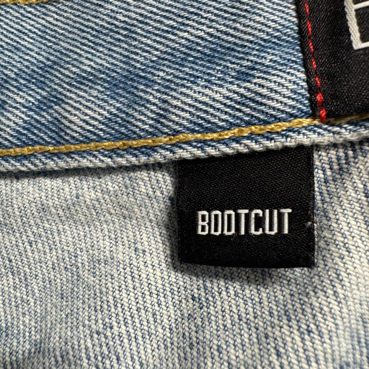 BDG Urban Outfitters Distressed Bootcut Jeans Womens 28 Light Wash Ripped Denim