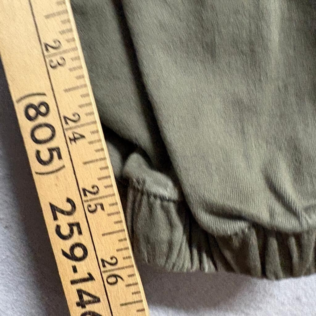 American Bazi Womens Cargo Jogger Pants Size M Olive Green Utility Drawstring