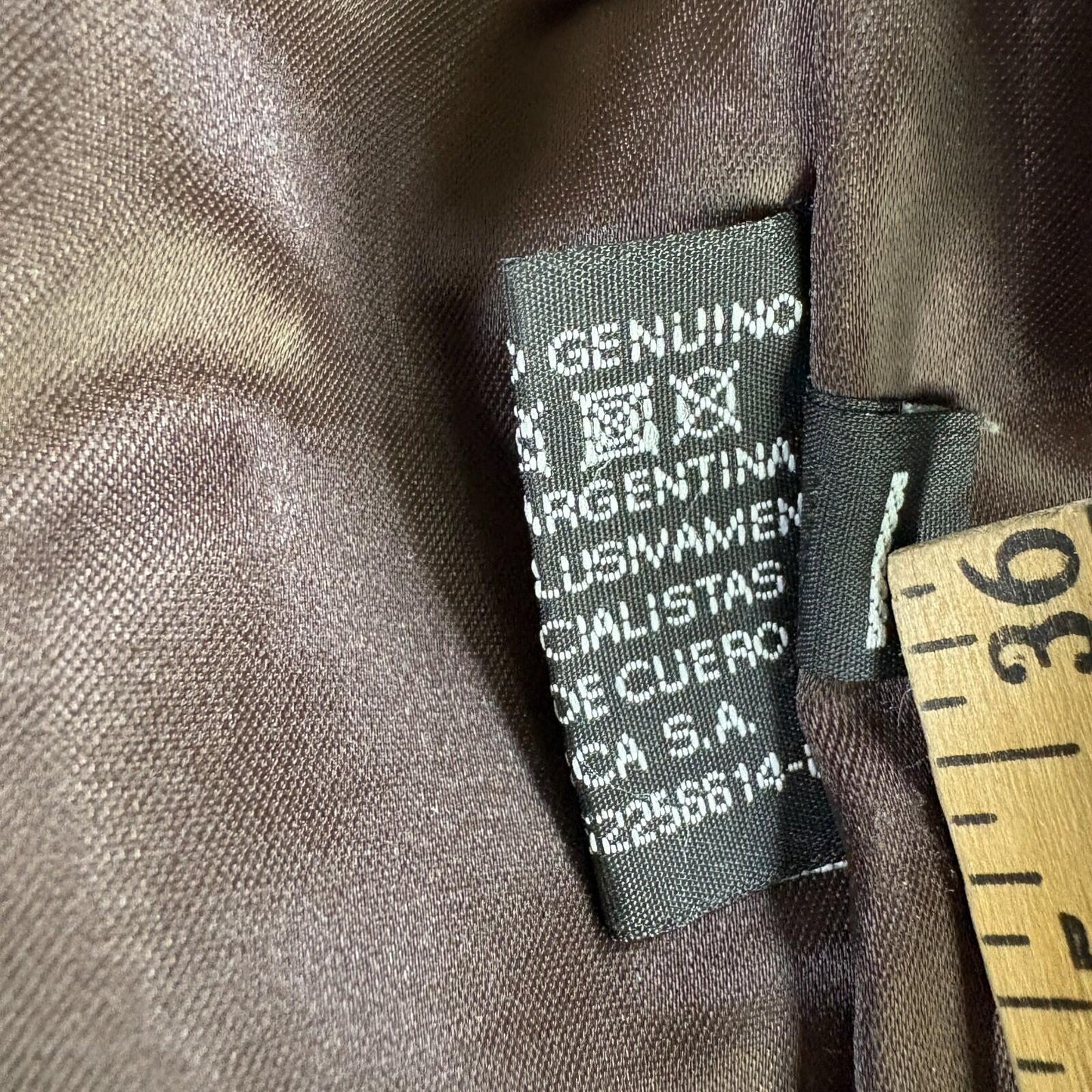 Vintage Leather Jacket Zip Up Minimalist Brown Mens 40 Fits Like X Classic