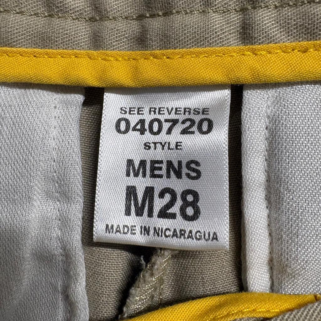 Irvington by Dennis Mens Chino Shorts Size 28 Khaki Tan Flat Front Casual