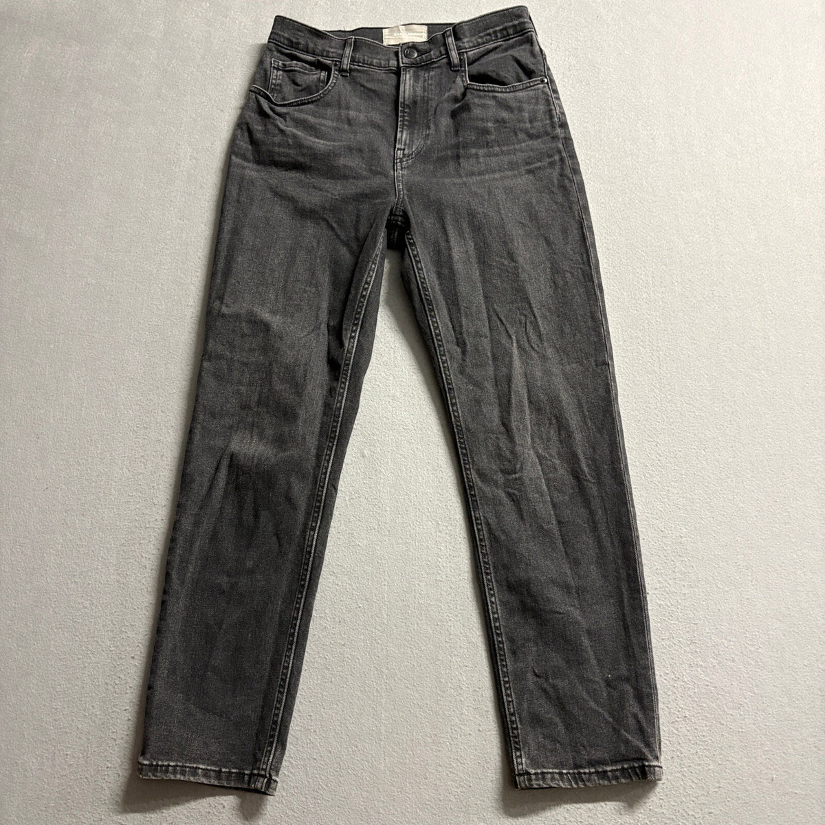 Everlane The Cheeky Jean Womens Straight Leg Washed Black Denim Jeans Size 28