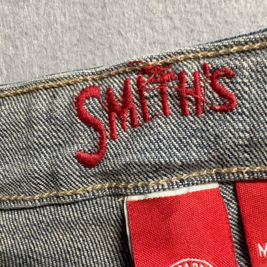 Smith's Workwear Dungarees Jeans Womens 10 Blue Denim Bootcut Stretch 32x28