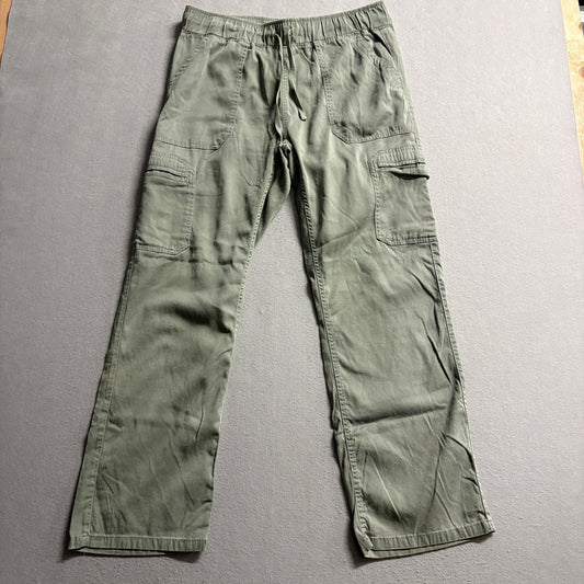 Buffalo David Bitton Cargo Pants Womens Medium Green Tencel Blend Drawstring