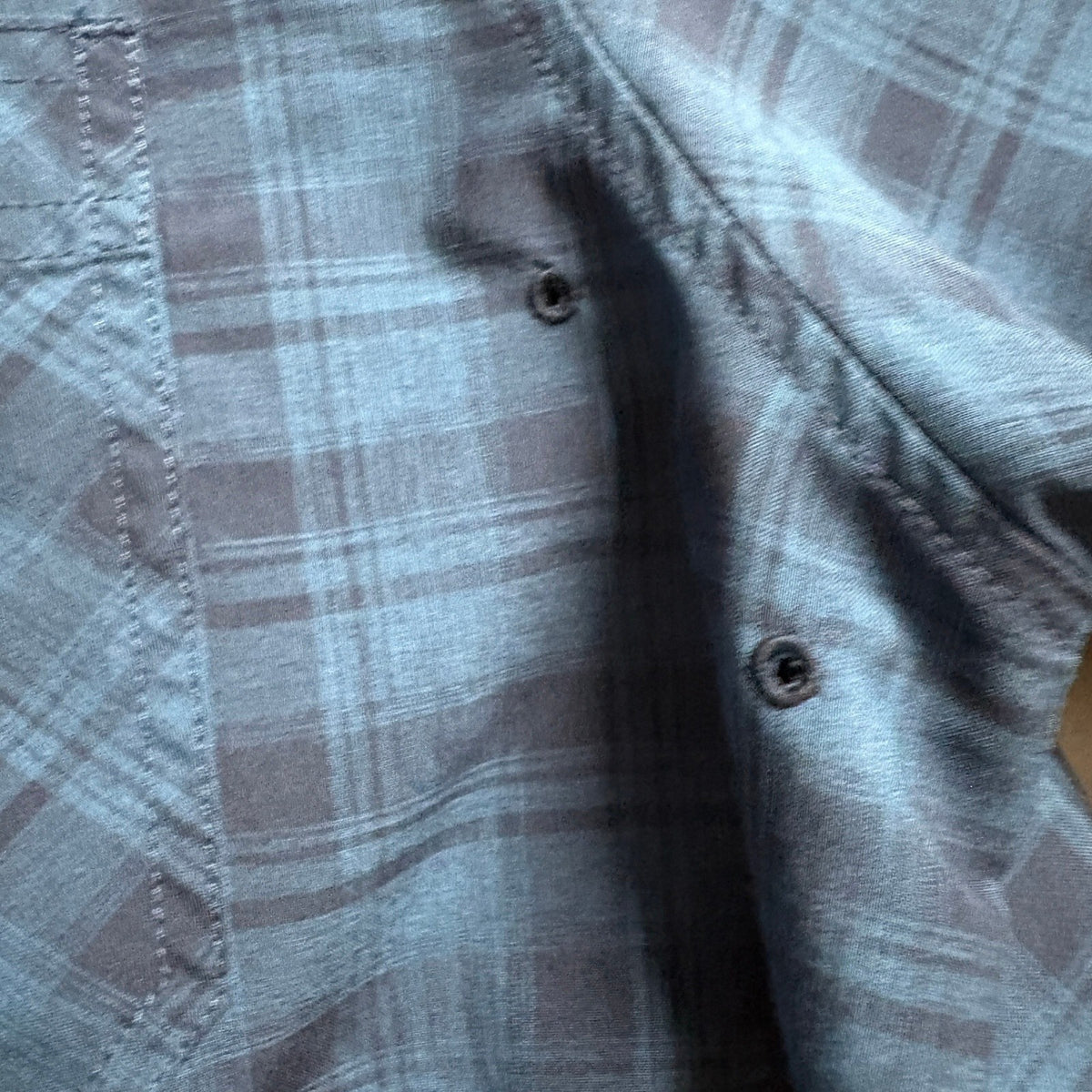 Orvis Plaid Button Down Shirt Mens XXL Blue Short Sleeve Classic Collection