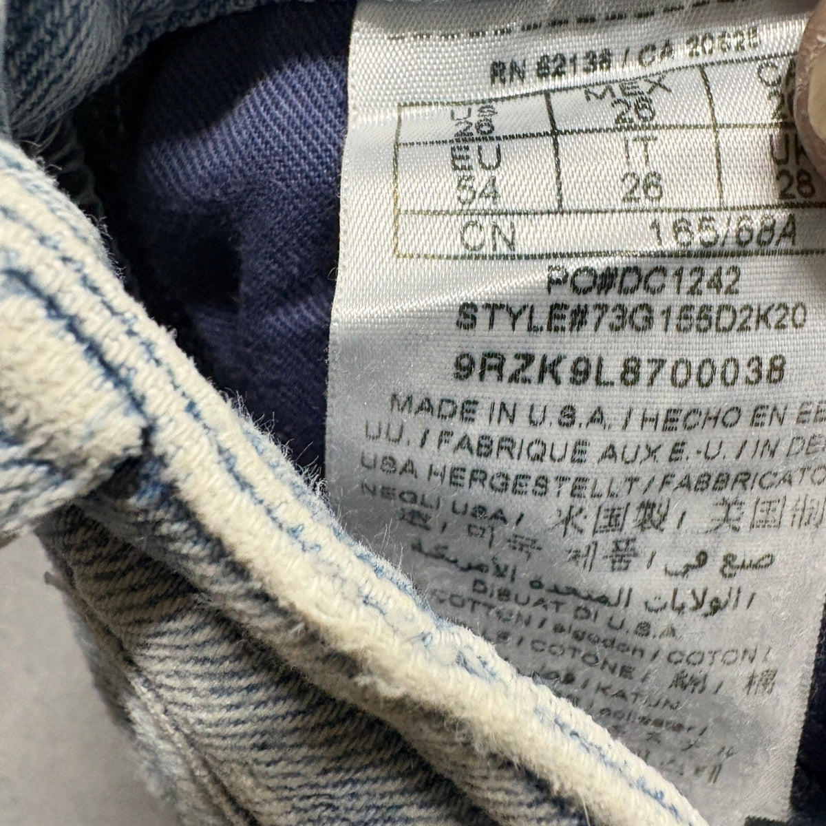 Marciano Los Angeles Stiletto No 97 Distressed Skinny Jeans Womens 26 Blue USA
