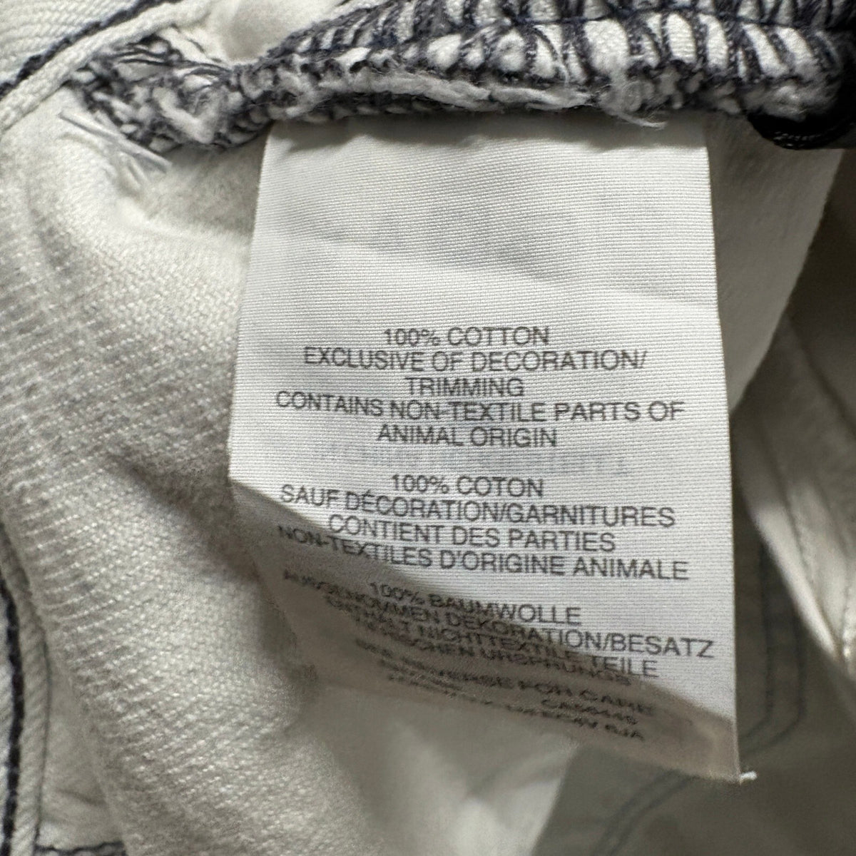 Madewell Tapered Wide Leg Jeans Womens 30 Off White Raw Hem 100% Cotton Denim